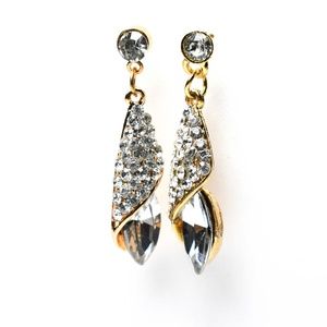 Women's Crunchy Fashion Crystal Droplet Earings